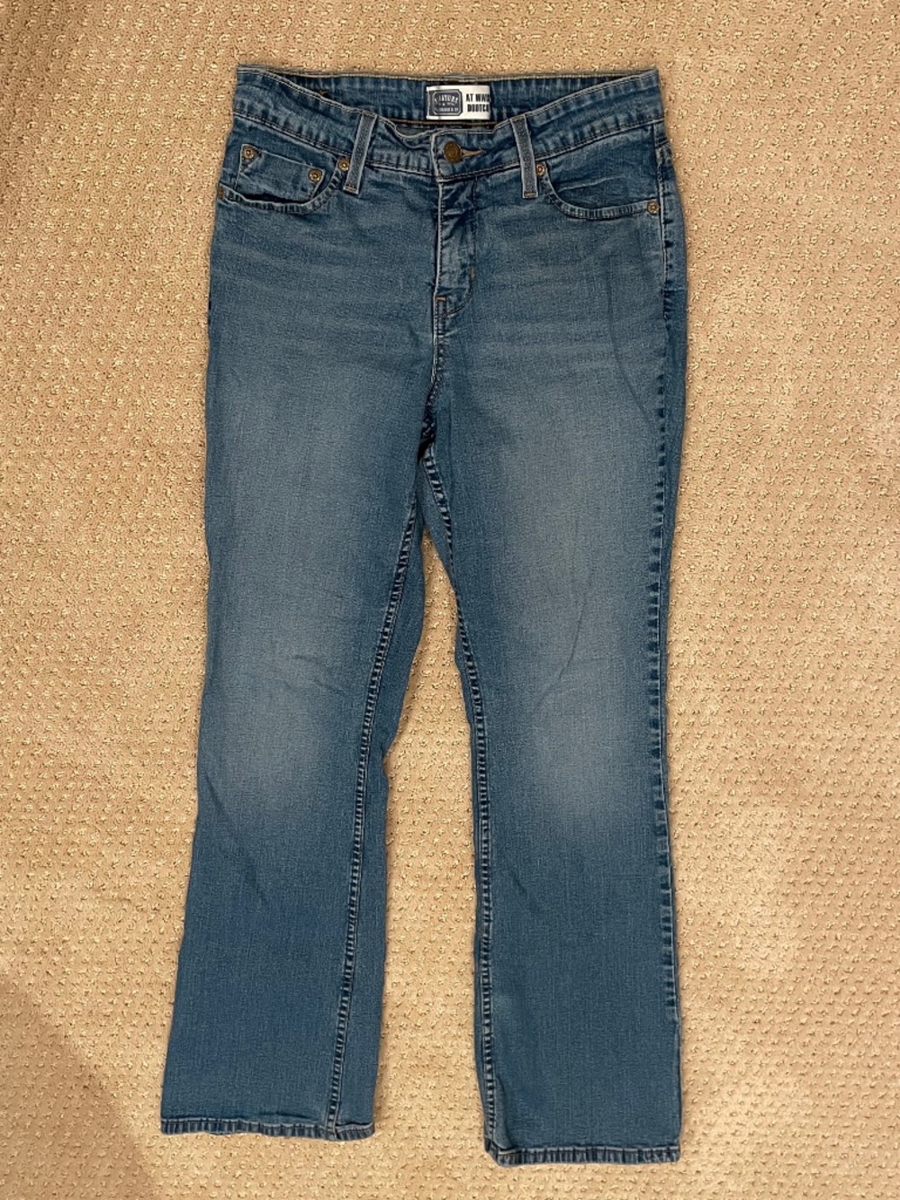 Signature by Levi Strauss At Waist Bootcut Jeans Medium Wash 2/26 x 29 inseam